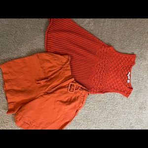 Women top and shorts